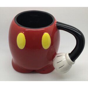 Disney Mug  Cup Mickey Mouse Red Pants Body Part Coffee Tea Jerry Leigh Orlando